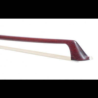 Arco de violino em madeira escura com crina clara