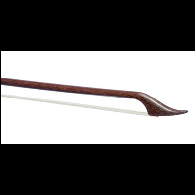 Arco para violino de madeira escura com crina branca