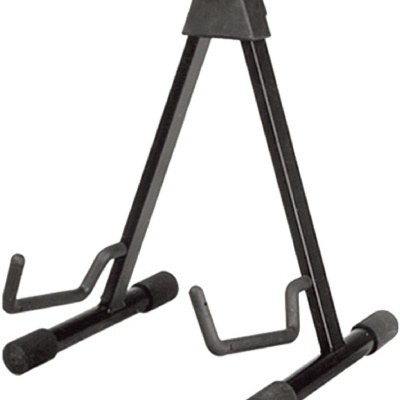 Suporte em A para guitarra preto com acolchoamento nas extremidades