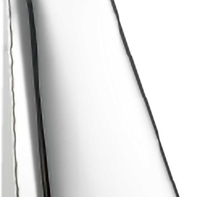 Campânula metálica cromada prateada com etiquetas e fixação