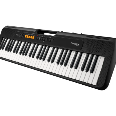 Teclado eletrónico preto Casio Casiotone com 61 teclas