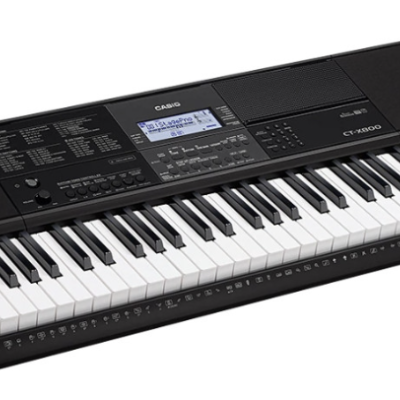 Teclado digital preto CASIO CT-X800 com ecrã e botões