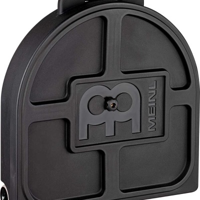 Estojo rígido preto com logotipo e texto MEINL em relevo