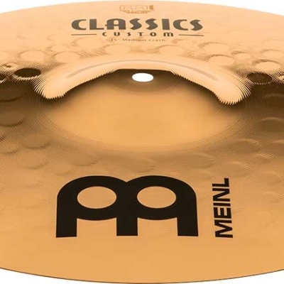 Prato de bateria MEINL Classics Custom bronze com textura martelada