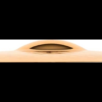 Tampa de panela dourada com pega arqueada