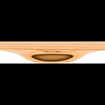 Prato oval grande creme em superfície branca