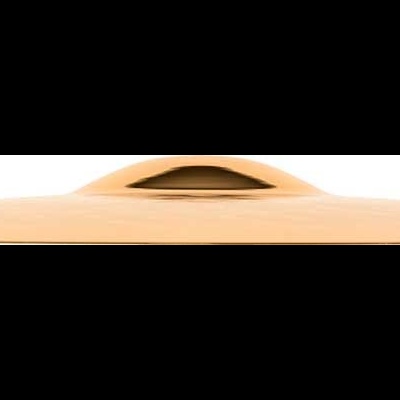 Tampa de panela bege claro com alça superior integrada