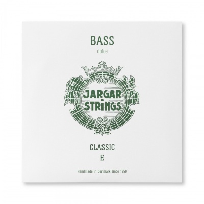 Embalagem de cordas para baixo JARGAR STRINGS com texto verde em fundo branco