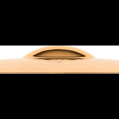 Tampa de panela em vidro com pega castanho claro