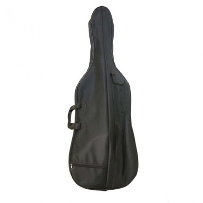 Capa preta para guitarra com alça e bolso exterior