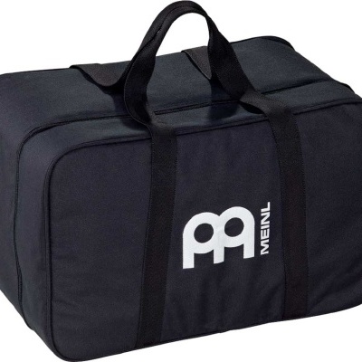 Mala preta resistente com duas alças e logótipo MEINL branco