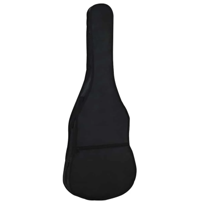 Estojo preto para guitarra com bolso frontal