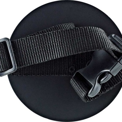 Prancha de apoio de braço circular preta com cinta ajustável preta