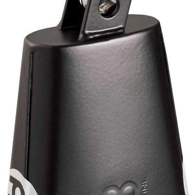 Campainha de percussion preta MEINL com parafuso ajustável.