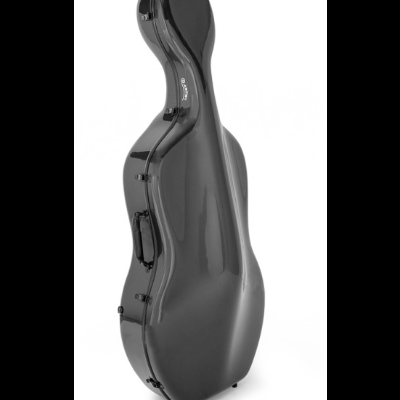 Estojo rígido preto para violoncelo