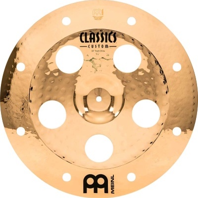 Prato de bateria MEINL Classics Custom 18 polegadas com furos circulares e acabamento martelado