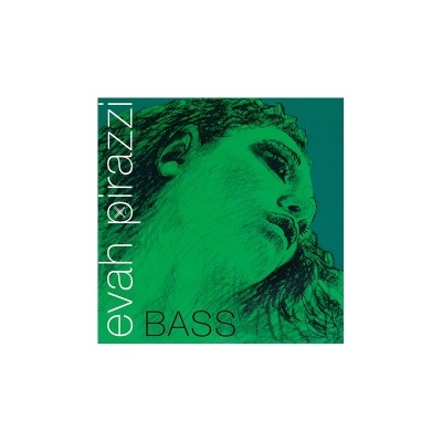 Capa de álbum musical com rosto feminino desenhado em verde e texto evah pirazzi BASS