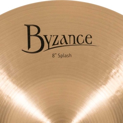 Prato musical metálico dourado Byzance 8'' Splash com textura circular