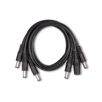 Cabo divisor de energia preto com conectores DC