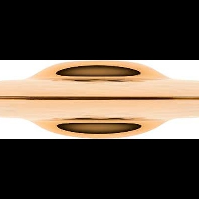 Espátula de madeira clara com ponta em ambos os lados