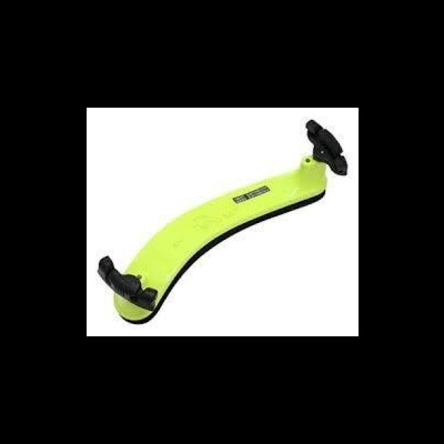 Suporte de ombro verde fluorescente para violino com acolchoamento e ajuste em clip preto