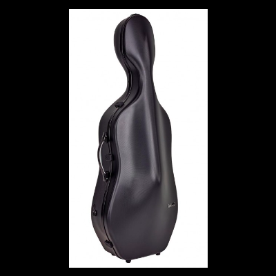 Estojo rígido preto para violoncelo