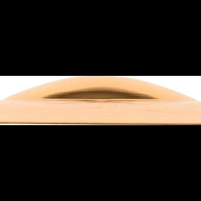 Tampa redonda bege claro, cerâmica, acabamento liso