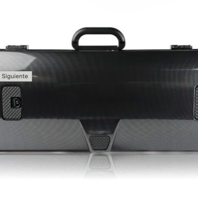 Estojo rígido preto para instrumento musical em fibra de carbono