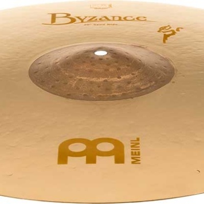 Prato musical dous dourado com zona central texturizada e logotipos