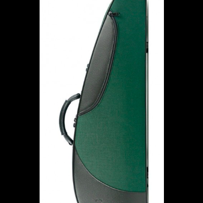 Estojo rígido verde e preto para instrumento musical