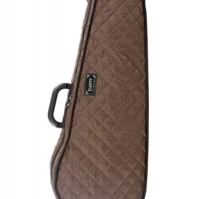 Estojo matelassado castanho para violino com etiqueta 'bam'