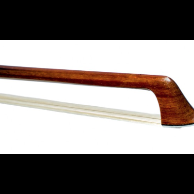 Arco de violino de madeira com crina branca