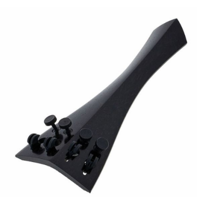 Ponte preta para violino com cravelhas de afinação