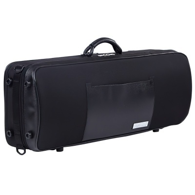 Estojo preto para violino com alça e bolso exterior