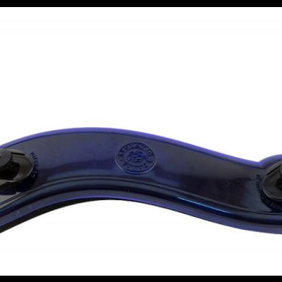 Suporte ajustável para violino em plástico azul escuro com encaixe