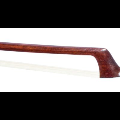 Arco de violino com madeira castanha e crina branca