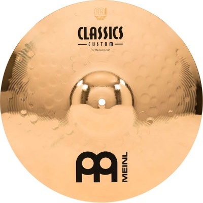 Prato de bateria Meinl Classics Custom 21 polegadas Medium Crash em metal bronzeado