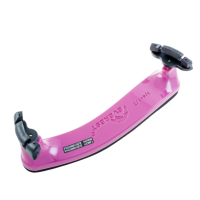 Espaçador deve violino rosa com extremidades pretas e texto gravado