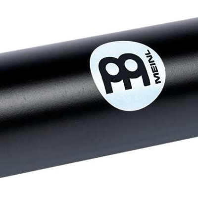 Cilindro de percussão preto com logótipo branco Meinl no centro