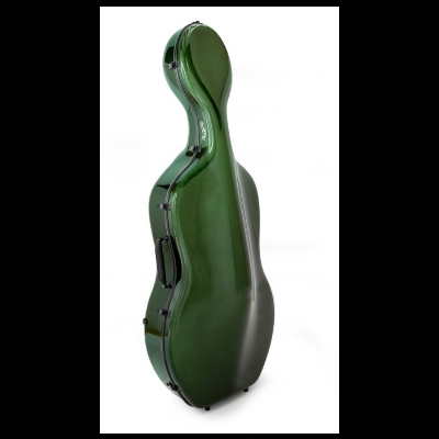 Estojos verdes para instrumento musical com fechos metálicos