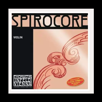 Pacote de cordas para violino Spirocore Thomastik-Infeld Vienna com design em espiral