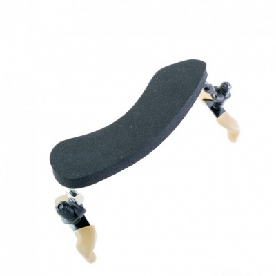 Descanso para ombro de violino em espuma preta com suportes ajustáveis