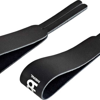 Apoios de pulso pretos com logotipo branco MERNU