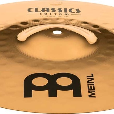 Prato de percussão Meinl Classics Custom em metal dourado com superfície martelada