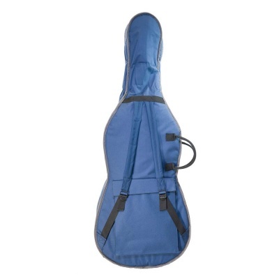 Capa azul para guitarra com alças e pega