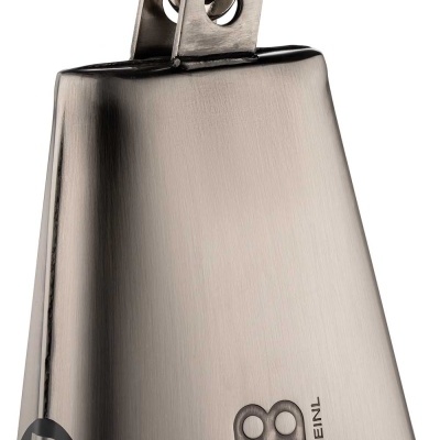 Cascavel metálica MEINL em aço escovado com suporte e aperto preto