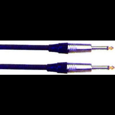 Cabo de áudio com conectores TS de 6,35 mm banhados a ouro