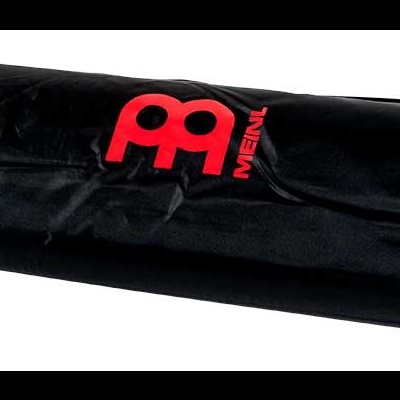 Saco cilíndrico preto com logótipo vermelho Meinl