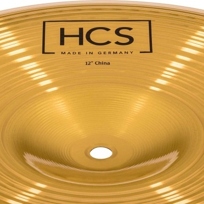 Prato de bateria HCS China dourado de 12 polegadas com textura circular