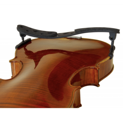 Violino de madeira com apoio para queixo preto